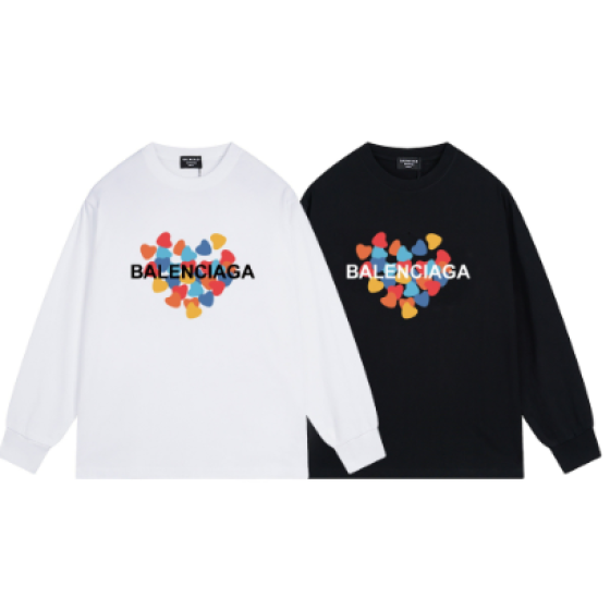 Balenciaga's new heart-print long-sleeved shirt.